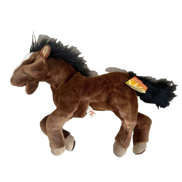 Folkmanis Brown Horse Hand Puppet Plush Realistic Play Animal Toy 18” with tags - Picture 1 of 7